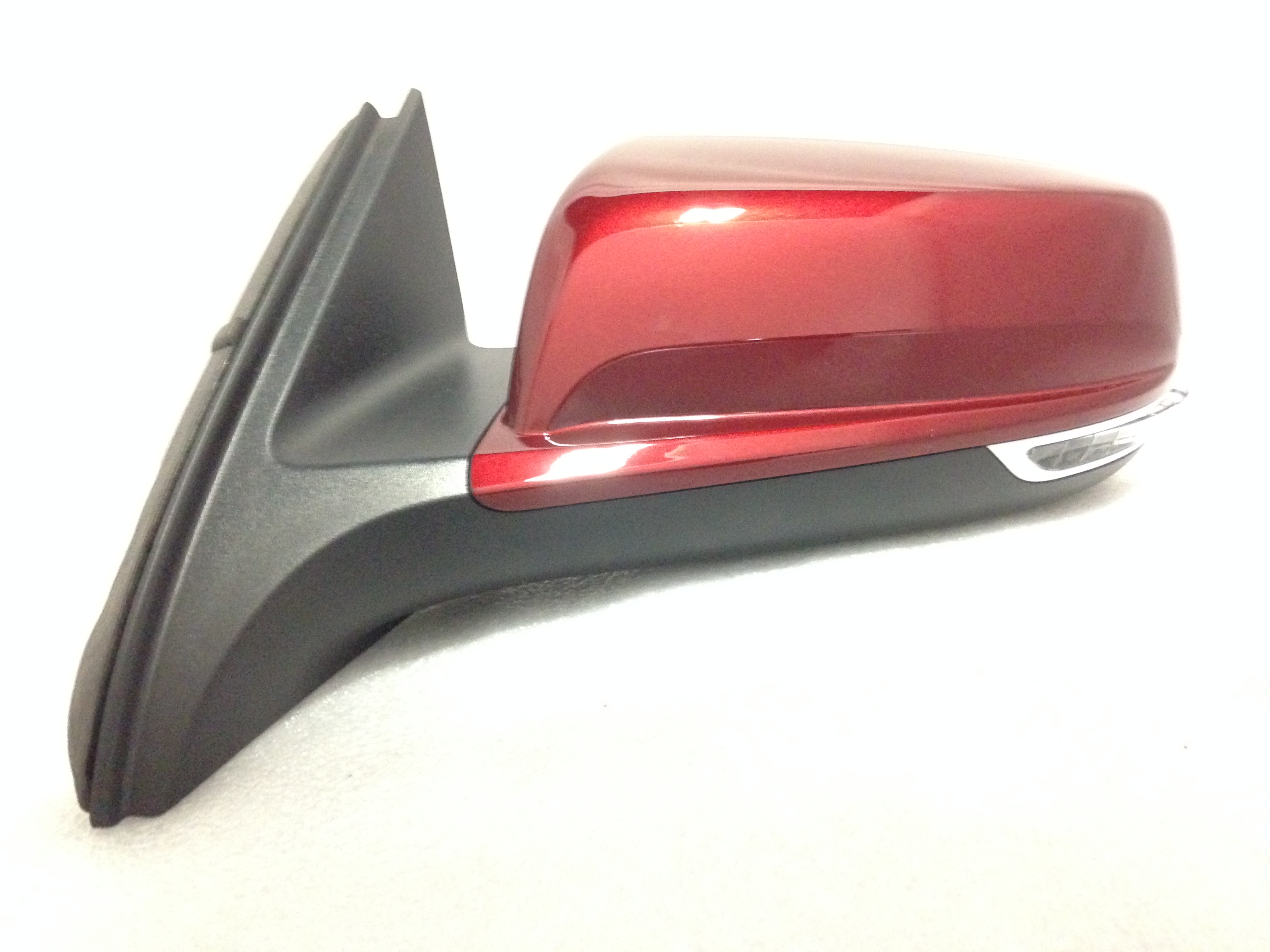 Malibu 2013+ LH power driver side mirror Butte Red NEW